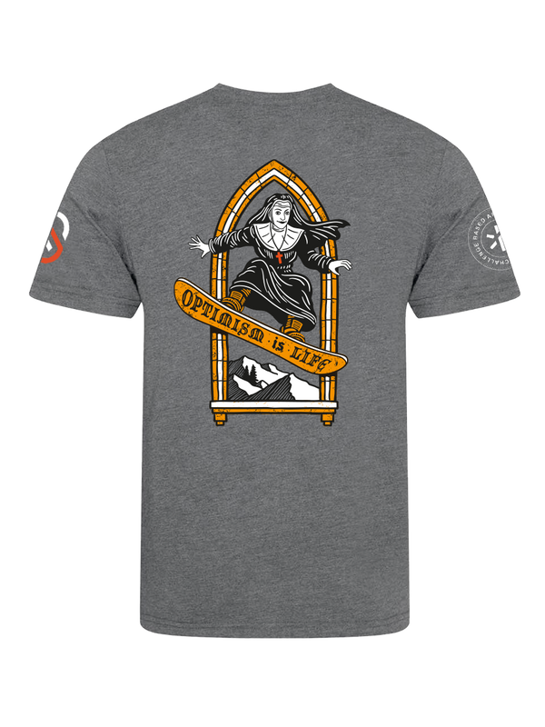 The Optimistic Nun t-shirt - Winter edition